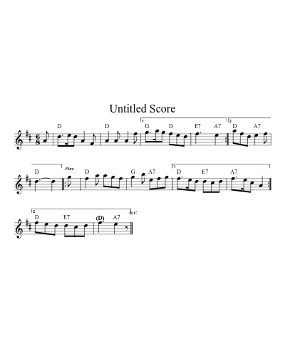 First of May (Version 9) sheet music preview