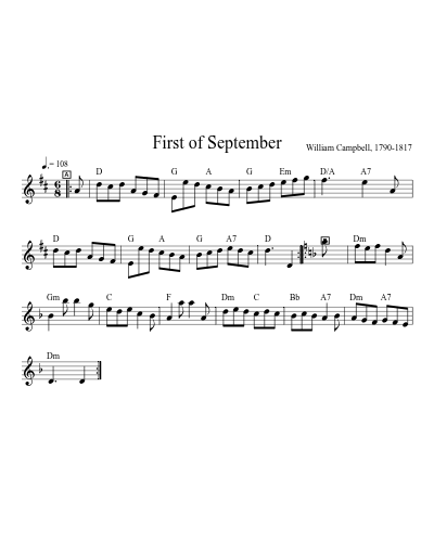 First of September