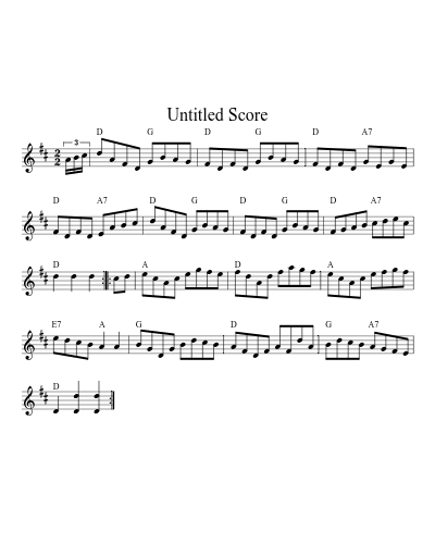 Fishers Hornpipe sheet music preview