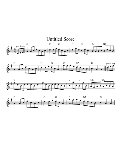 Fishers Hornpipe D Gm G A 32 12 (Version 3) sheet music preview