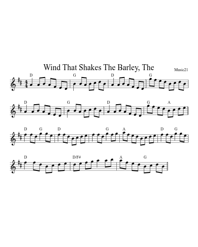 Wind That Shakes The Barley, The (Rattling Bog The)