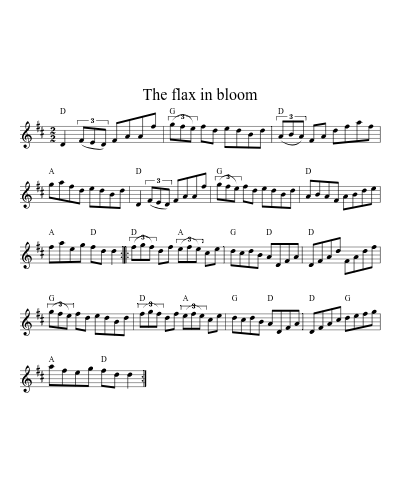 The flax in bloom (Version 4)