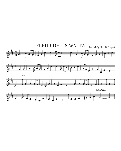 FLEUR DE LIS WALTZ (Version 2)