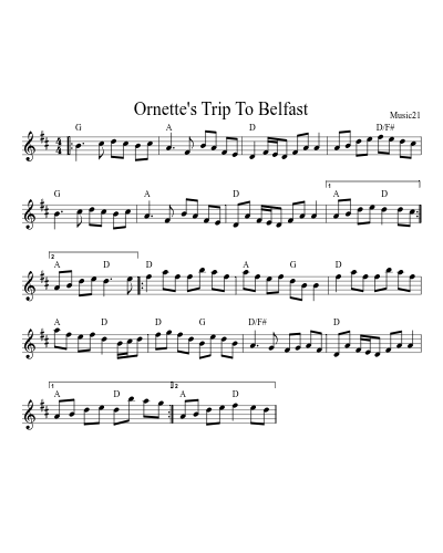 Ornette's Trip To Belfast (Rattling Bog The)