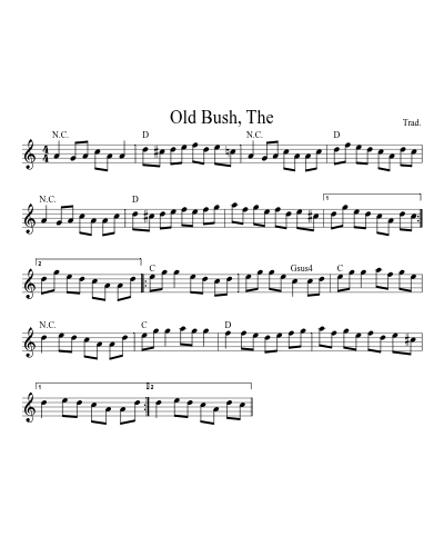 Old Bush, The (Rattling Bog The)