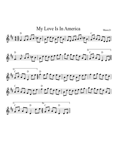 My Love is in America (Rattling Bog The)
