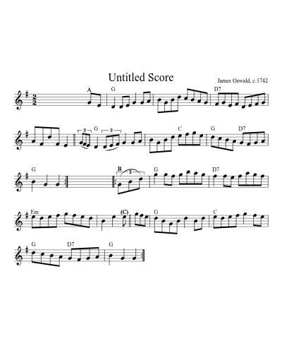 Flowers Mountain Morning Cincinnati set G Bb G D 32 15 sheet music preview