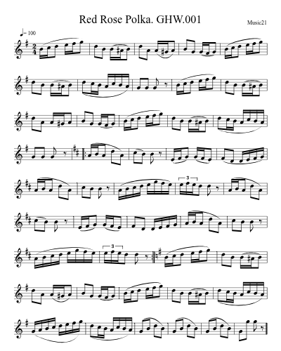 Red Rose Polka. GHW.001 preview