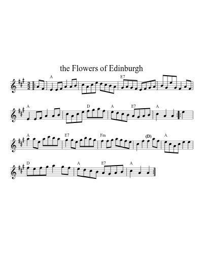 The Flowers of Edinburgh (Version 11) sheet music preview