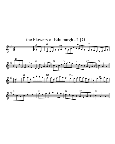 the Flowers of Edinburgh #1   [G] (Version 9)