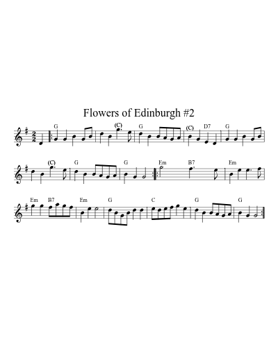 Flowers of Edinburgh #2 (Version 2) sheet music preview