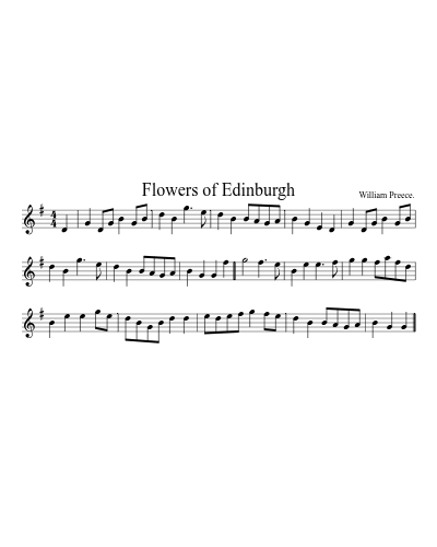 Flowers of Edinburgh (Version 5) sheet music preview