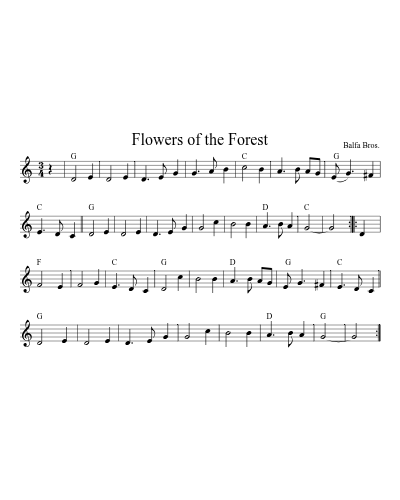 Flowers of the Forest (Version 2)