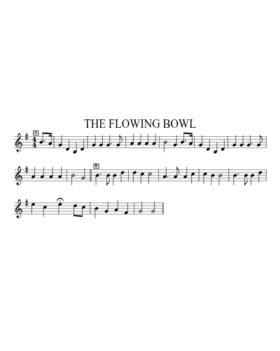The Flowing Bowl (Version 3) sheet music preview
