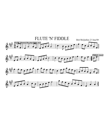 FLUTE 'N' FIDDLE (Version 2)