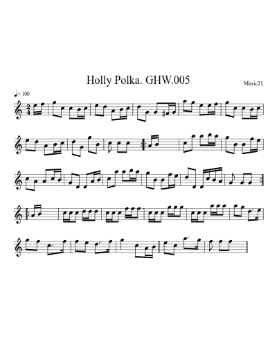 Holly Polka. GHW.005