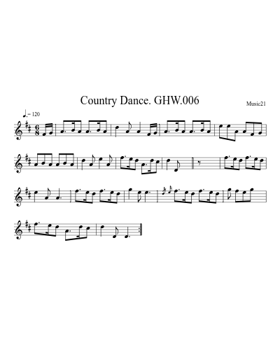 Country Dance. GHW.006