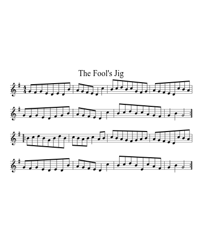 The Fool's Jig (Version 2)