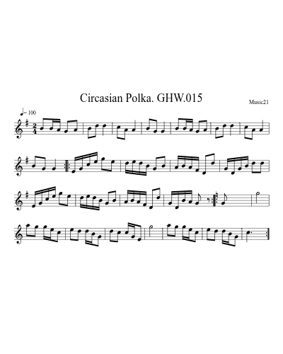 Circasian Polka. GHW.015