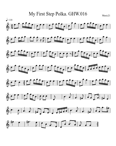 My First Step Polka. GHW.016