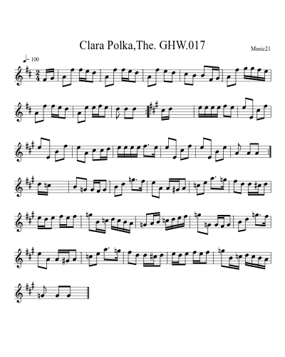 Clara Polka,The. GHW.017
