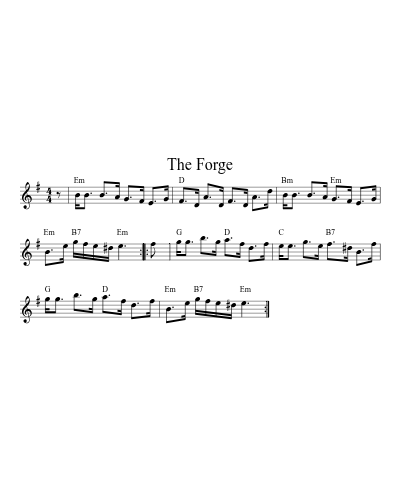 The Forge sheet music preview