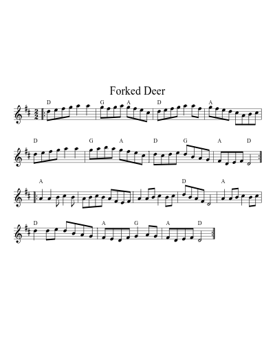 Forked Deer (Version 2)