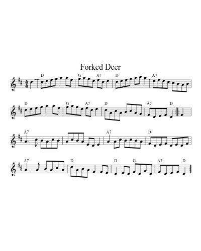 Forked Deer (Version 11)