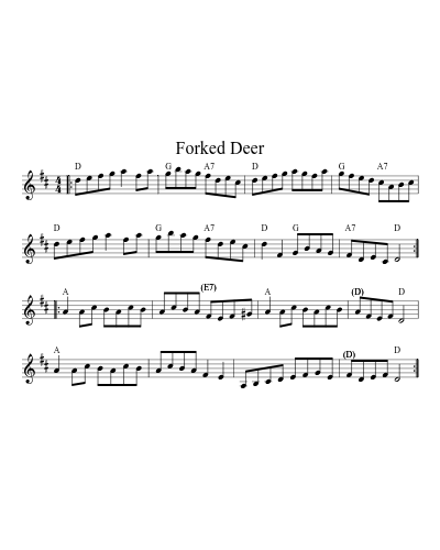 Forked Deer (Version 12)