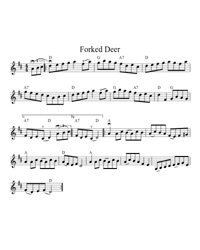 Forked Deer (Version 14)