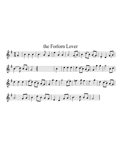 The Forlorn Lover (Version 3)