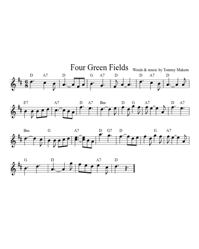 Four Green Fields (Version 6)