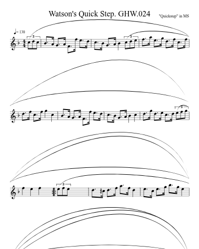 Watson's Quick Step. GHW.024
