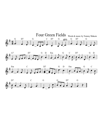 Four Green Fields (Version 8)