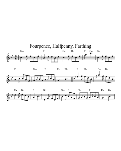 Fourpence, Halfpenny, Farthing (Version 2)