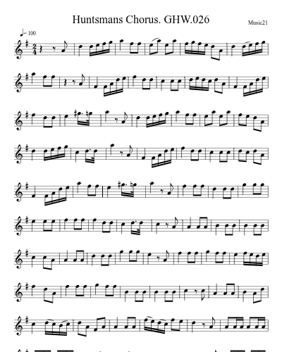 Huntsmans Chorus. GHW.026 preview