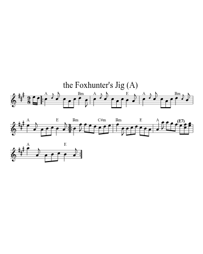 the Foxhunter's Jig  (A)