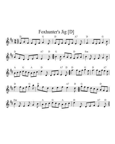 Foxhunter's Jig   [D] preview