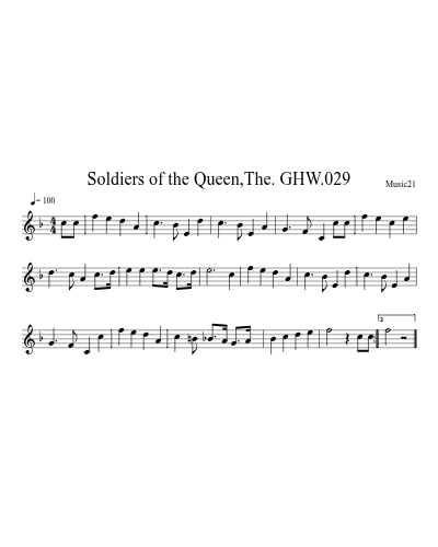 Soldiers of the Queen,The. GHW.029