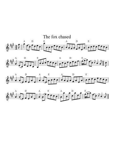 The fox chased (Version 2) preview