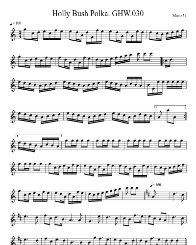 Holly Bush Polka. GHW.030