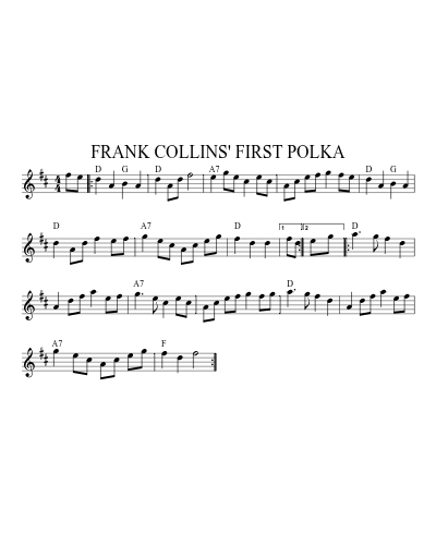 FRANK COLLINS' FIRST POLKA