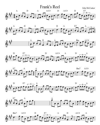 FRANK'S REEL (Version 5)