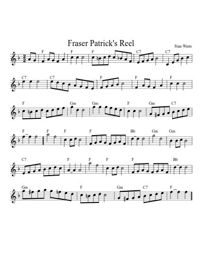 Fraser Patrick's Reel (Version 5)
