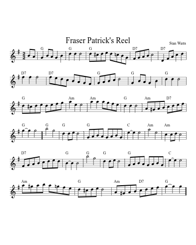 Fraser Patrick's Reel (Version 6)