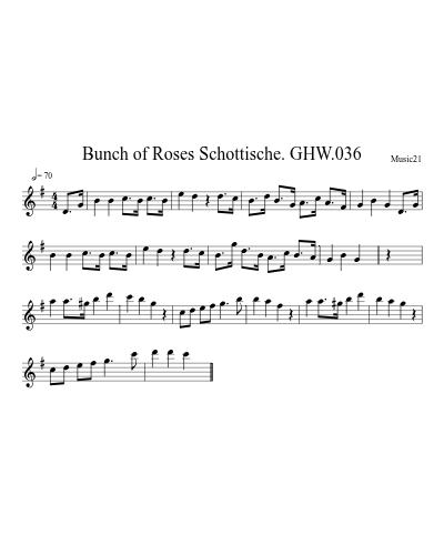 Bunch of Roses Schottische. GHW.036 preview