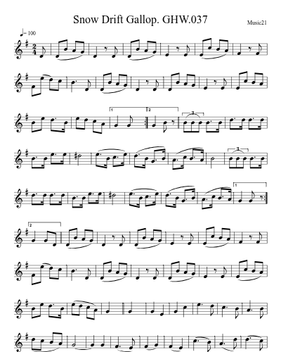 Snow Drift Gallop. GHW.037 preview