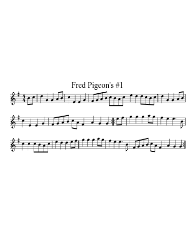 Fred Pigeon's #1 preview