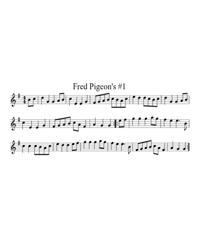 Fred Pigeon's #1 (Version 2) preview