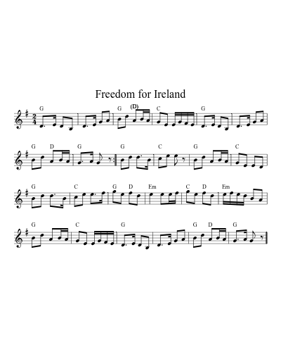 Freedom for Ireland (Version 3)